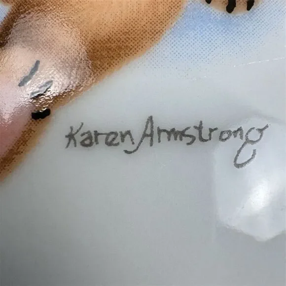 Vintage Otagiri Christmas Toys Porcelain Mug Gold Rim 1980s - Picture 5 of 8